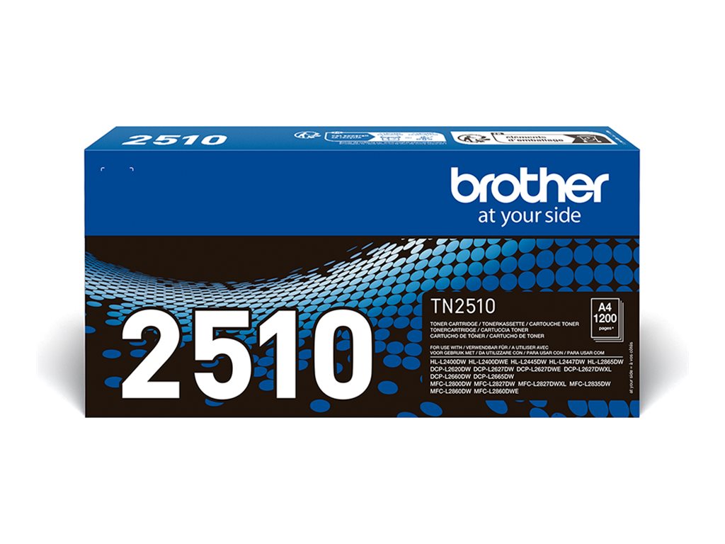 BROTHER TN2510 Black Toner Cartridge ISO Yield up to 1.200 pages