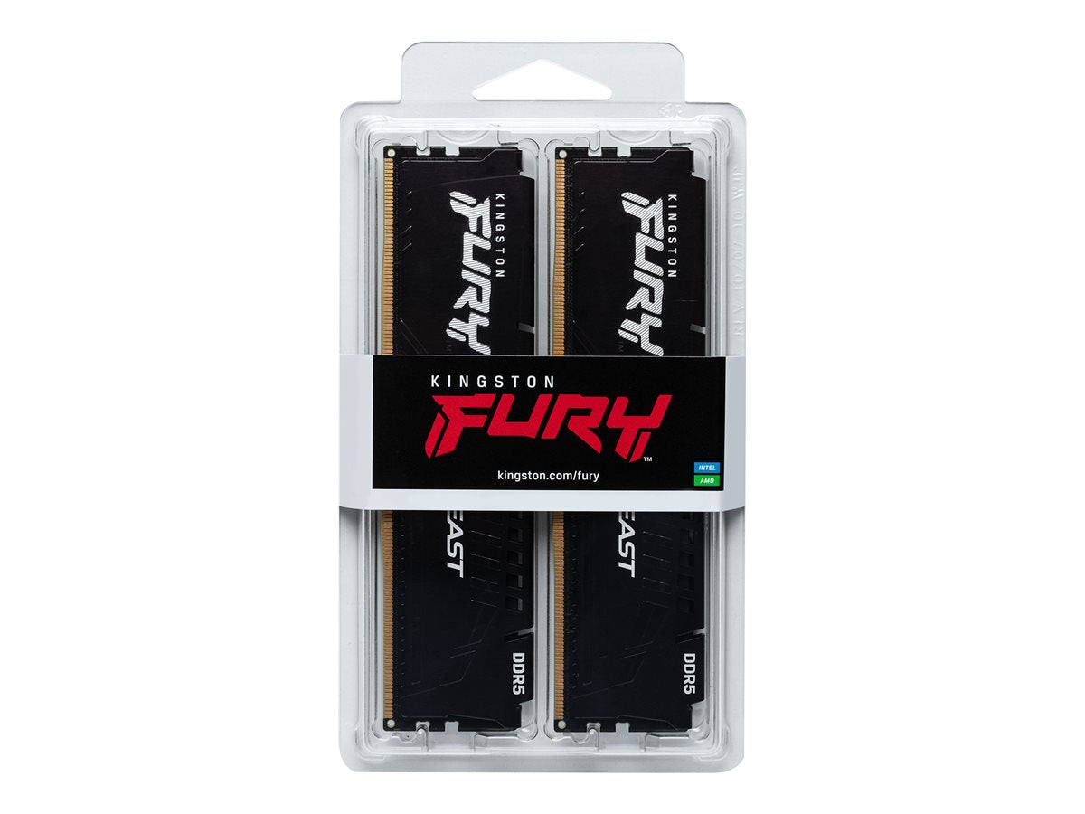 KINGSTON 64Go 6000MT/s DDR5 CL30 DIMM Kit of 2 FURY Beast Black EXPO