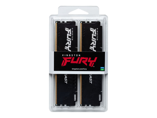 KINGSTON 64Go 6000MT/s DDR5 CL30 DIMM Kit of 2 FURY Beast Black EXPO