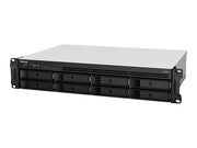 SYNOLOGY RS1221RP+ 8-Bay NAS-Rackmount AMD Ryzen V1500B quad-core 2.2GHz 4Go DDR4 up to 32Go RJ-45 4x1GbE 2xUSB 3.2 1xeSATA