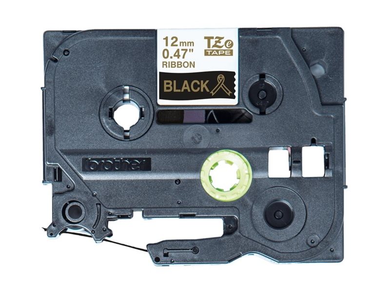 BROTHER P-Touch 12mm black/gold ribbon tape