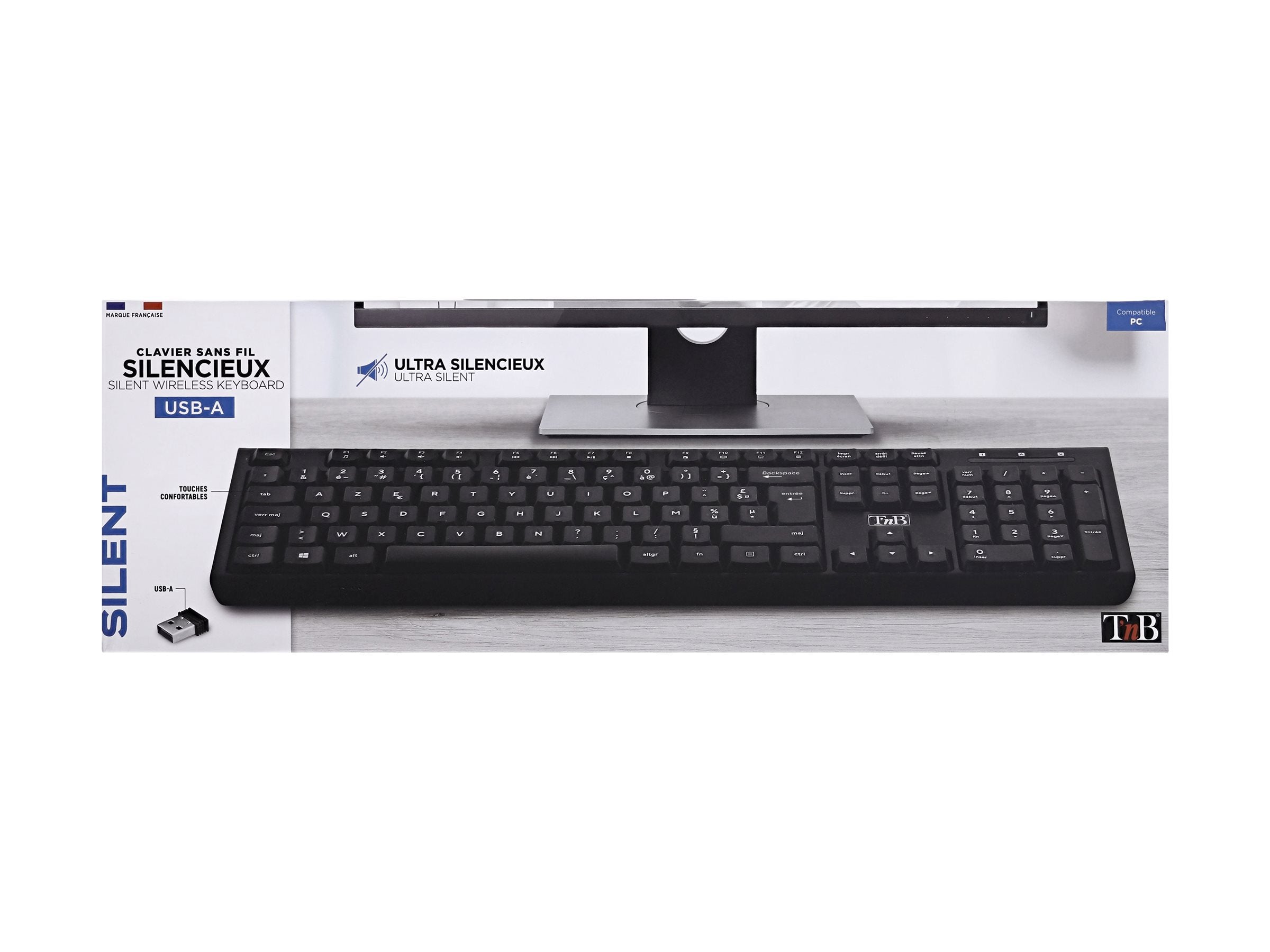 TNB 2in1 Combo Ultra-Quiet Technology With Optimal Key And Click Dampening Wireless And Comfortable