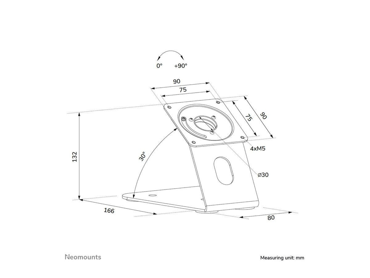Neomounts DS15-629BL1 Tablet stand desk