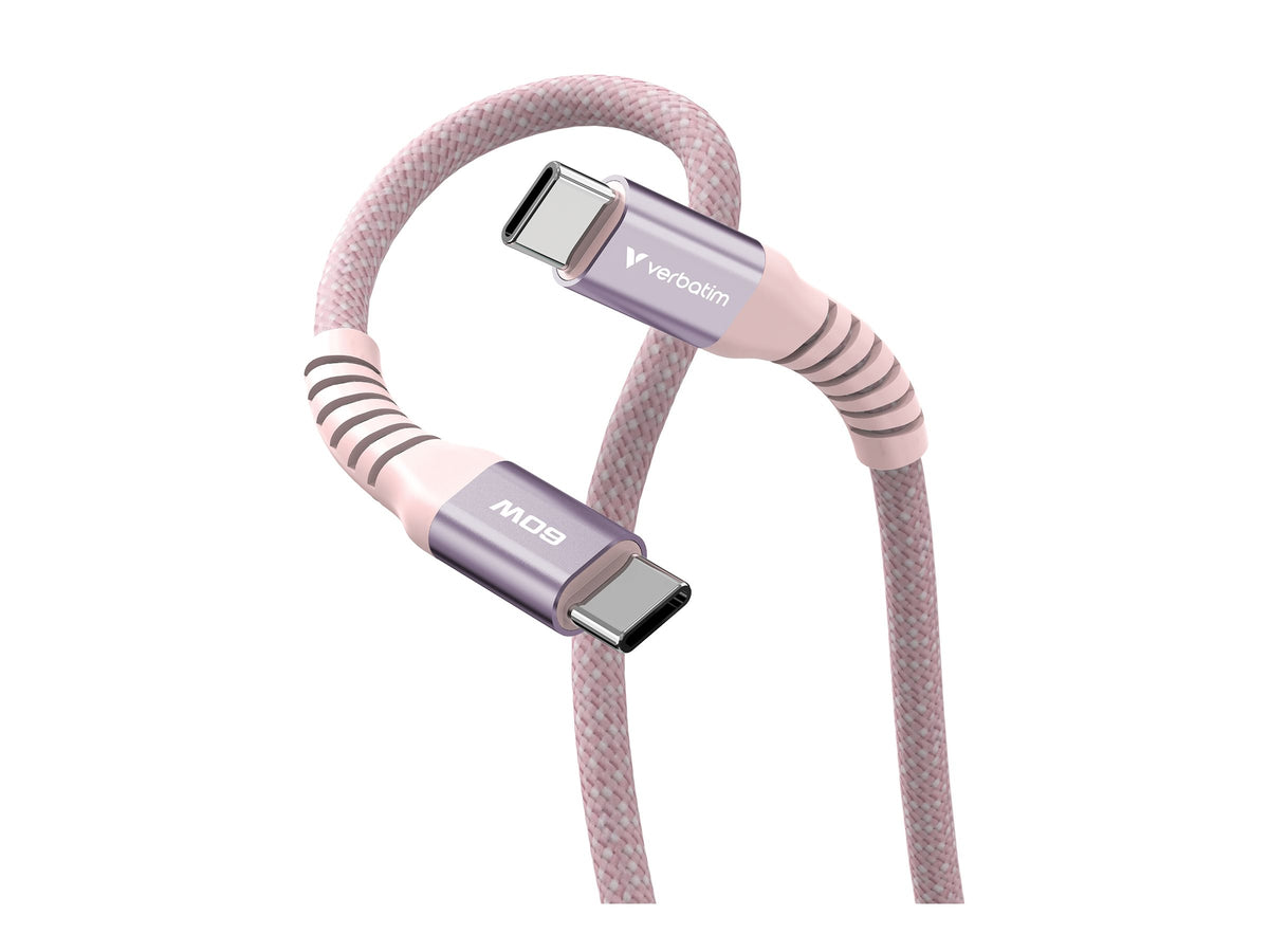 VERBATIM SYNC & CHARGE USB-C TO USB-C 60W MAGNETIC 120 CM - PINK WCF (P)