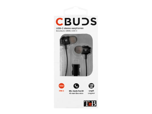 TNB C-BUDS - In ear digital Type C earphones - black