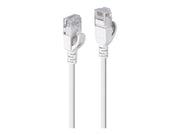 LINDY 0.5m Cat.6A U/UTP Ultra Slim Network Cable Grey