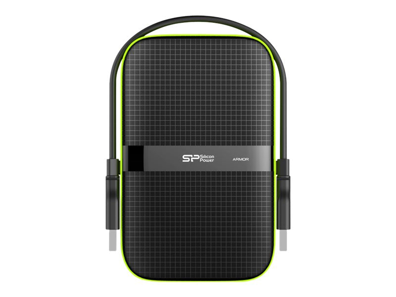 SILICON POWER External HDD Armor A60 2.5p 2To USB 3.0 IPX4 Black