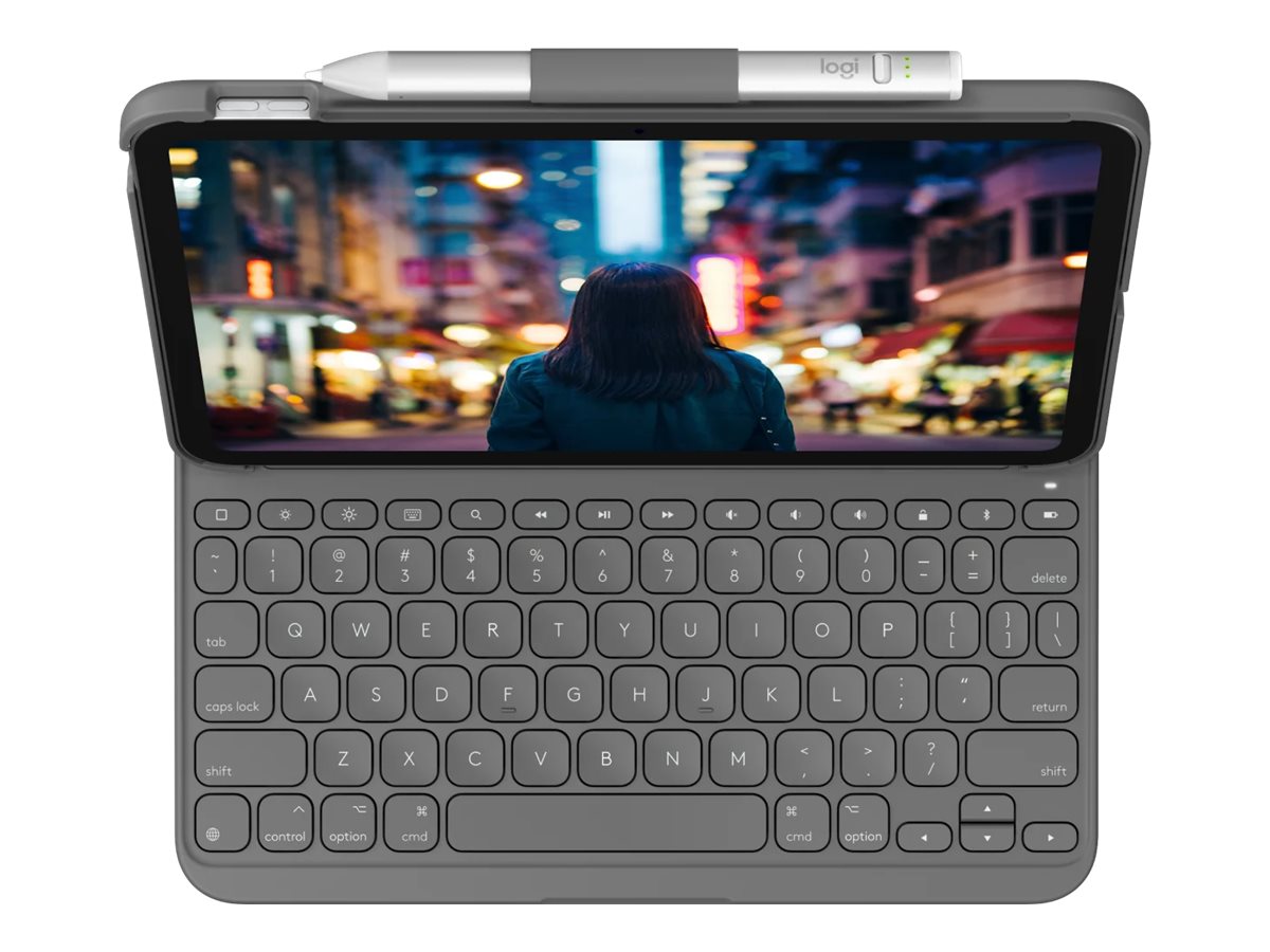 Logitech 920-011413 clavier pour tablette QWERTY US International Bluetooth Gris
