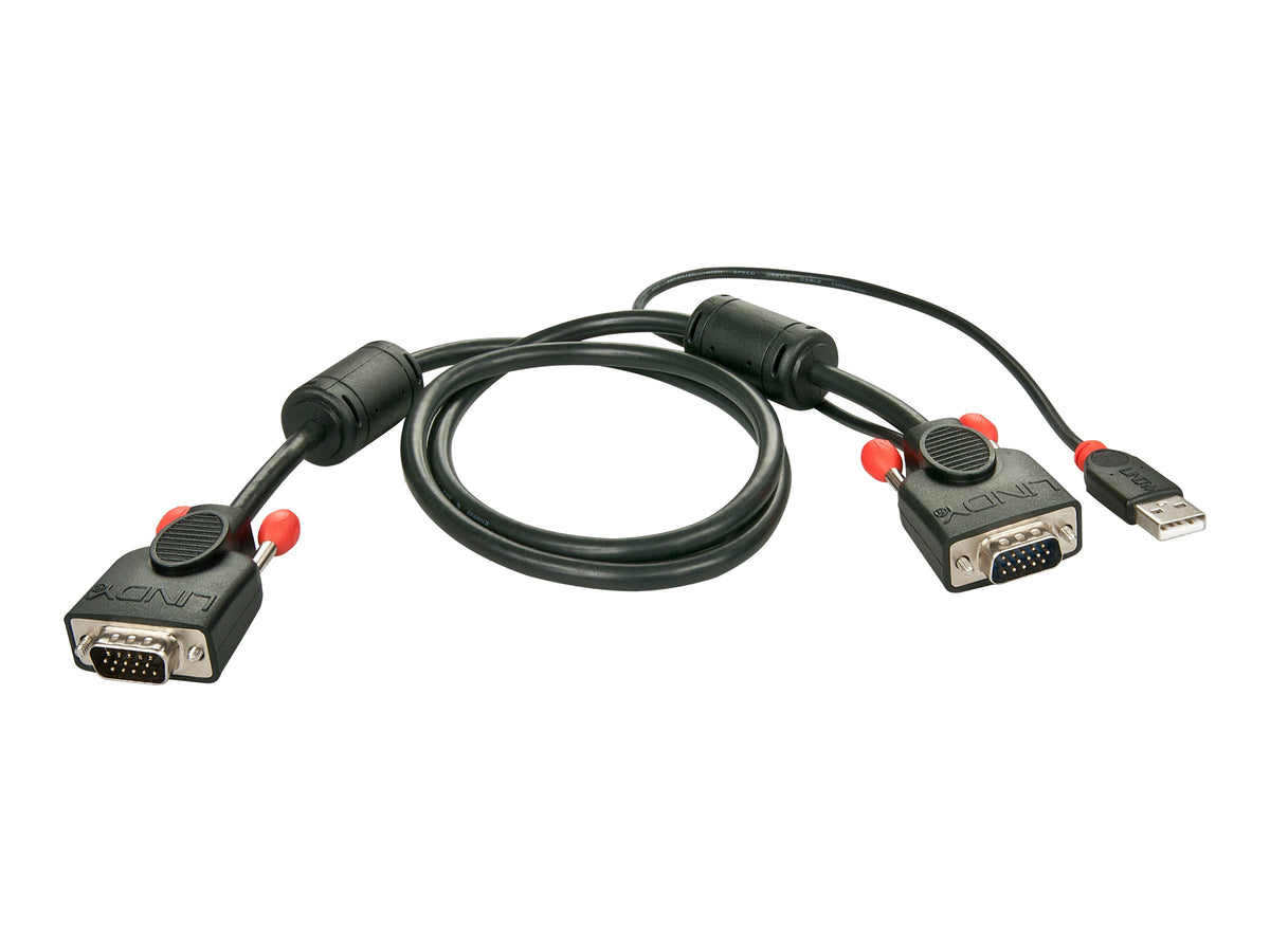 LINDY KVM system cable KVM Switch Combo Series USB 1m. HD15M - HD15M+USB-AM 3m
