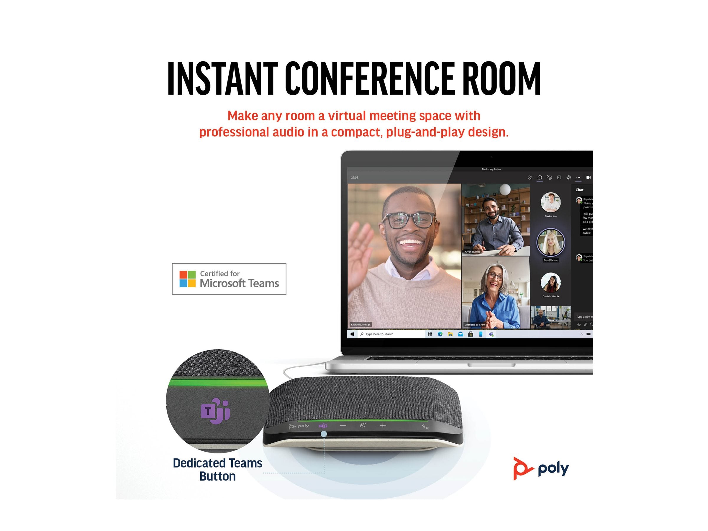 Poly Sync 10 USB-A USB-C Speakerphone
