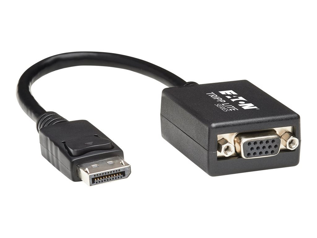 EATON TRIPPLITE 6in DisplayPort to VGA Adapter Active Converter DP to VGA M/F 6 DisplayPort M to HD-15 VGA F 15.2cm