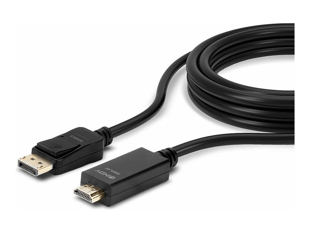 LINDY Câble DisplayPort vers HDMI 4K30 DP:passif 0.5m
