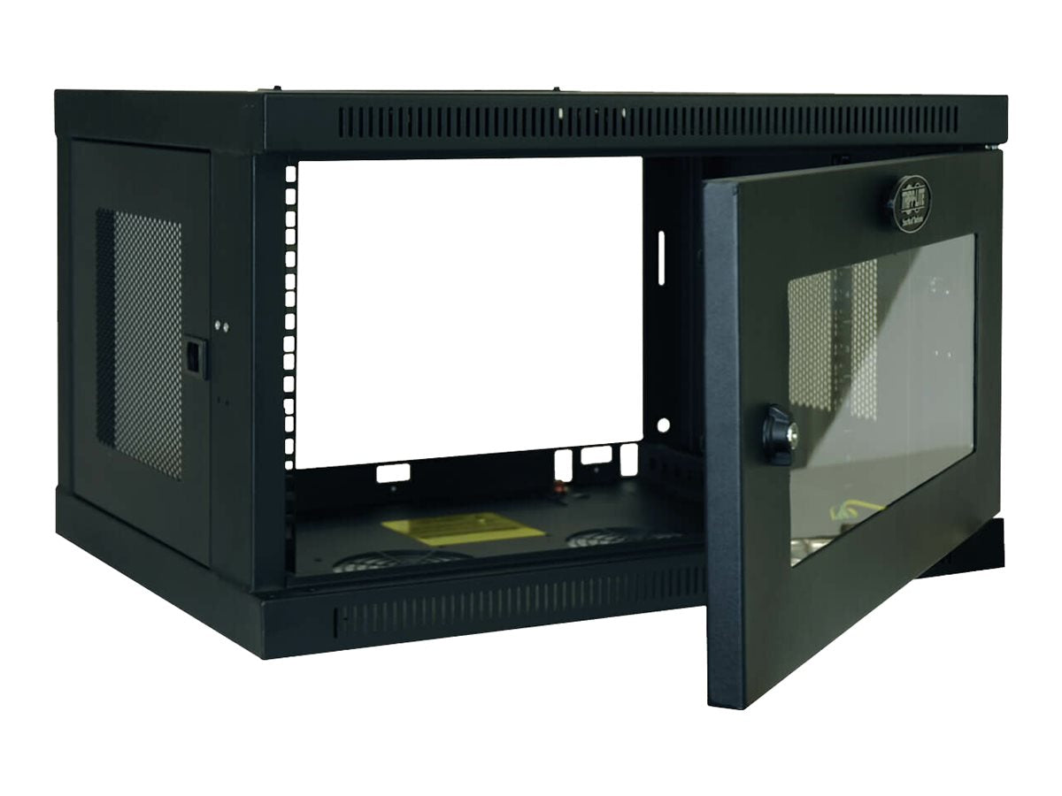 EATON TRIPPLITE 6U Wall Mount Rack Enclosure Server Cabinet w/ Acrylic Window Rack cabinet wall mountable Black 6U 19