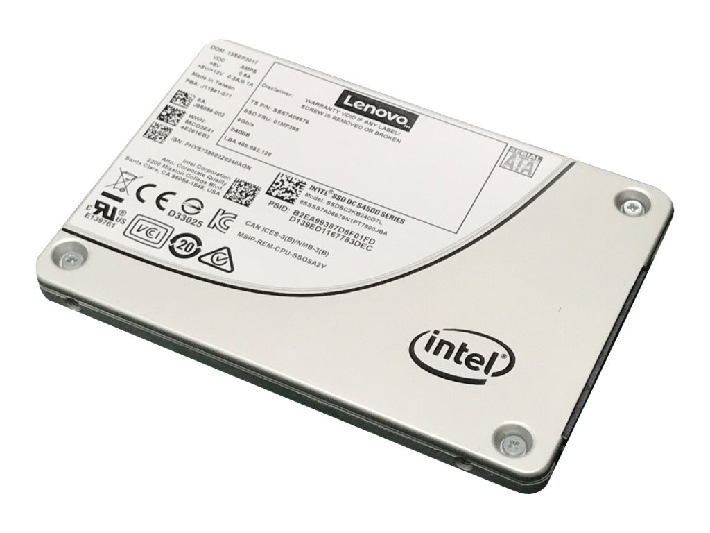 LENOVO ISG ThinkSystem 2.5inch S4500 960GB Entry SATA 6Gb Hot Swap SSD