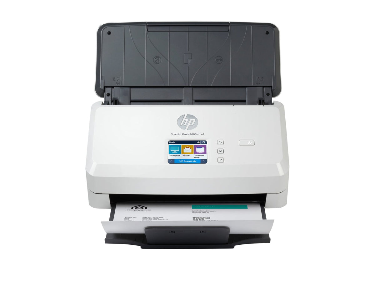 HP Scanjet Pro N4000 snw1 Sheet-feed Document scanner CMOS CIS Duplex 216x3100mm 600x600dpi 40ppm ADF 50sheets 4000scans LAN Wi-Fi