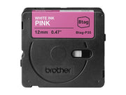 BROTHER Ribbon BTAGP35 12MM White on Pink