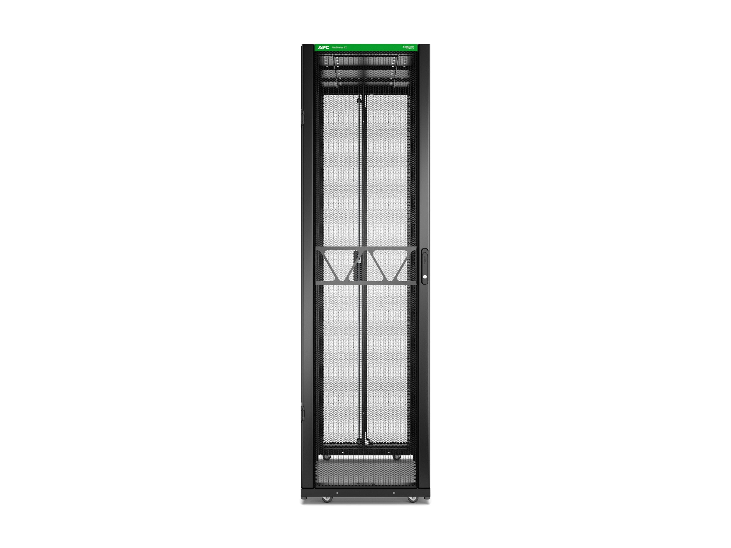 APC NetShelter SX Gen 2 Rack cabinet 2124H x 600W x 1200D mm with sides floor-standing Black 45U 19 TAA Compliant