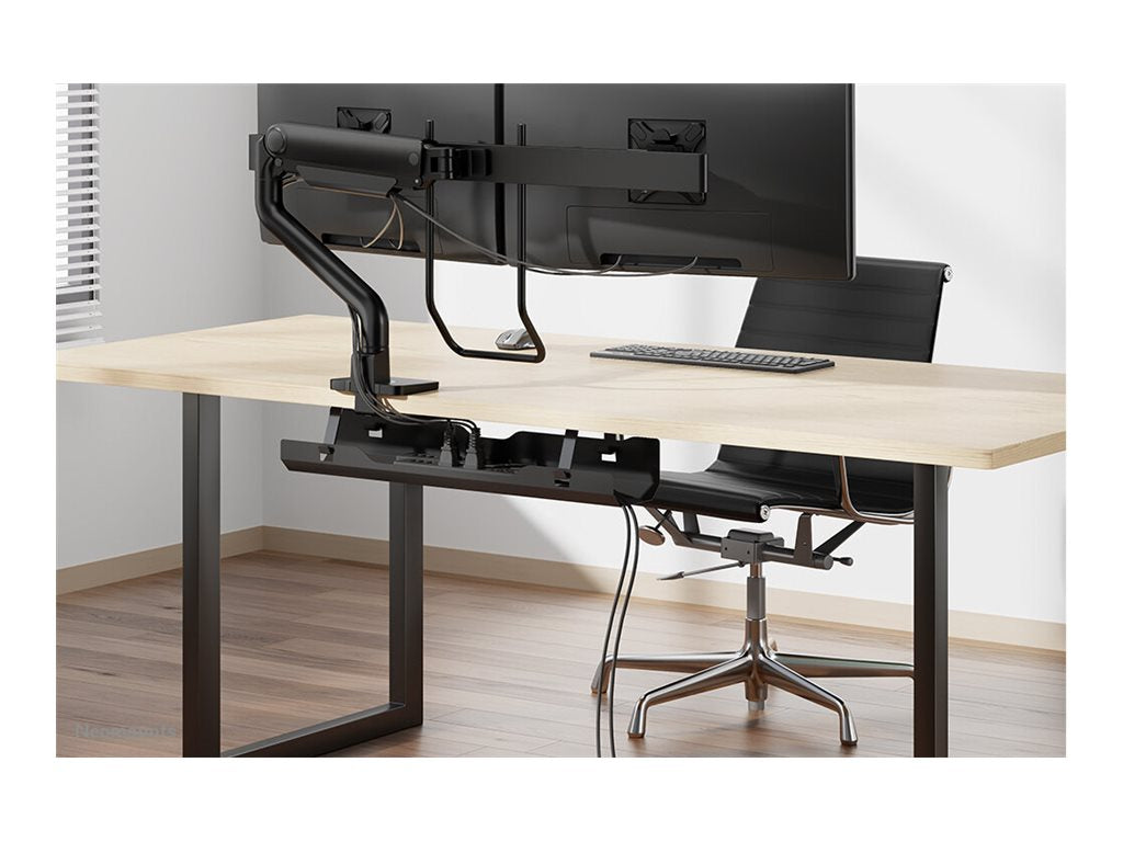 NEOMOUNTS Cable Management Tray max 5kg. screw mounted universal black