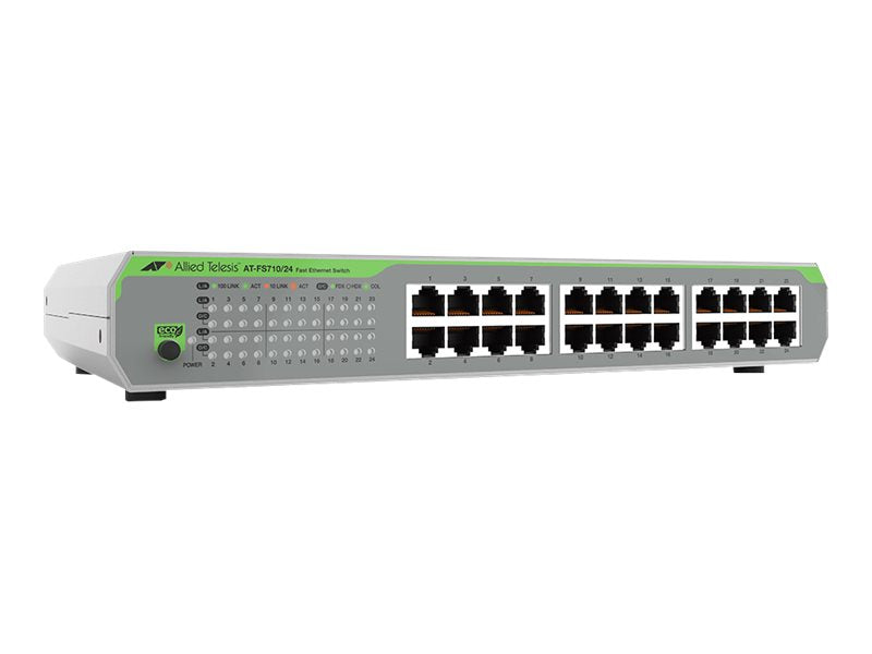 ALLIED 24-port 10/100TX unmanaged switch with internal PSU EU Power Cord