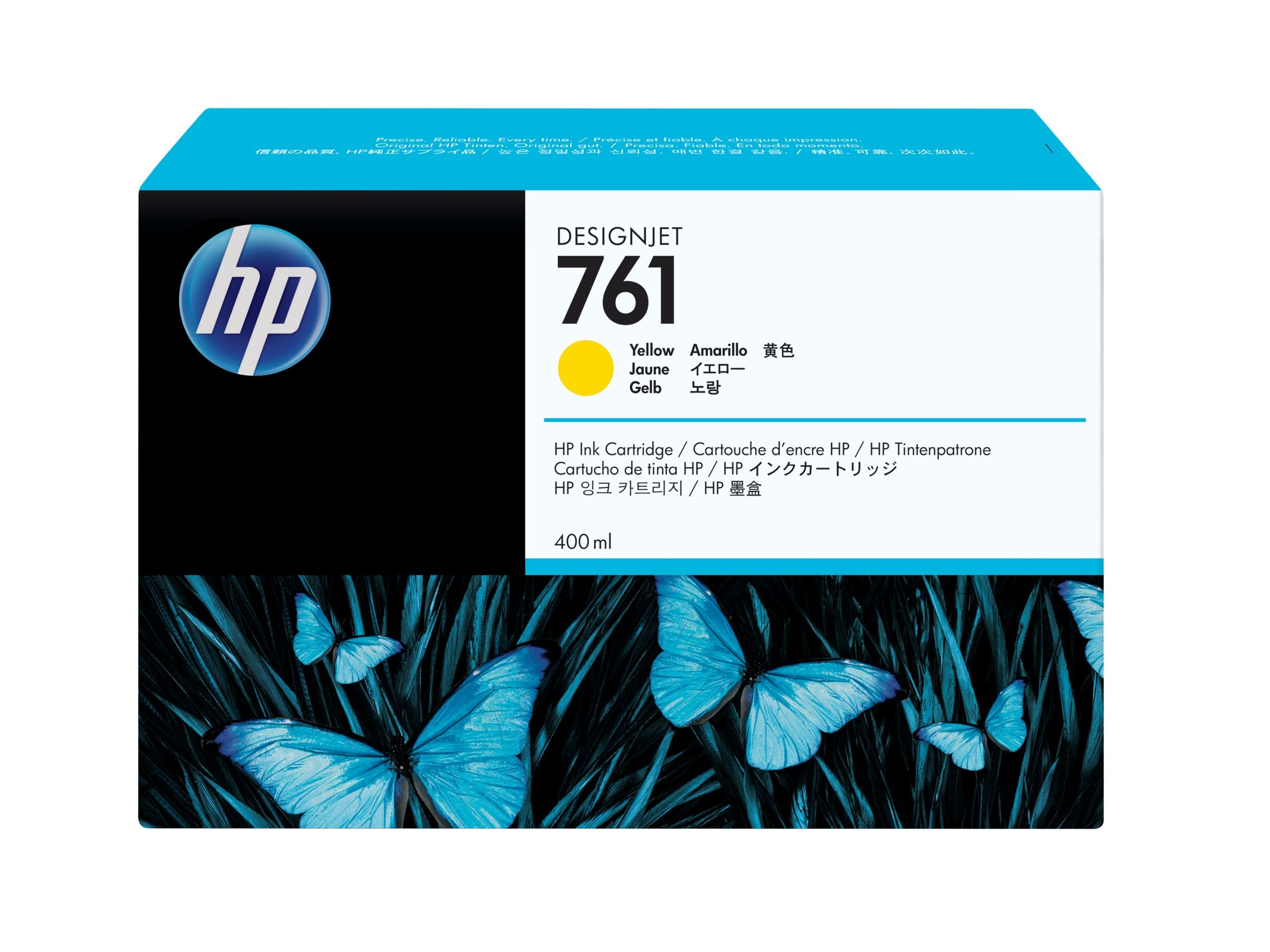 HP 761 original Ink cartridge CM992A yellow standard capacity 400ml 1-pack
