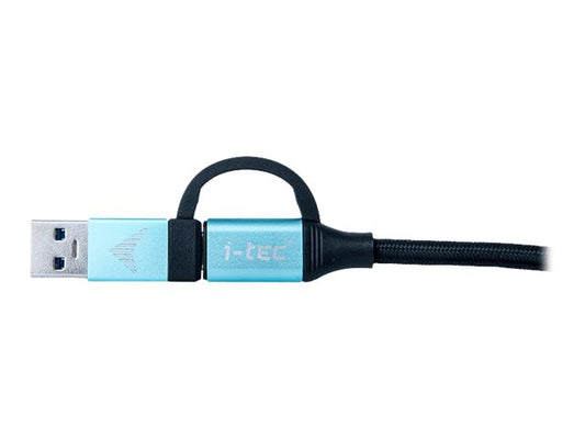 I-TEC USB-C to USB-C Cable with integrated USB 3.0 Adapter 100cm