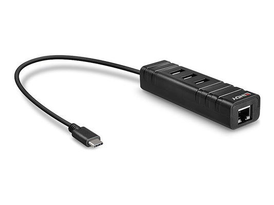 LINDY USB 3.1 Hub and Gigabit Ethernet Adapter USB 3.1 Gen 1 / USB 3.0 USB Type C