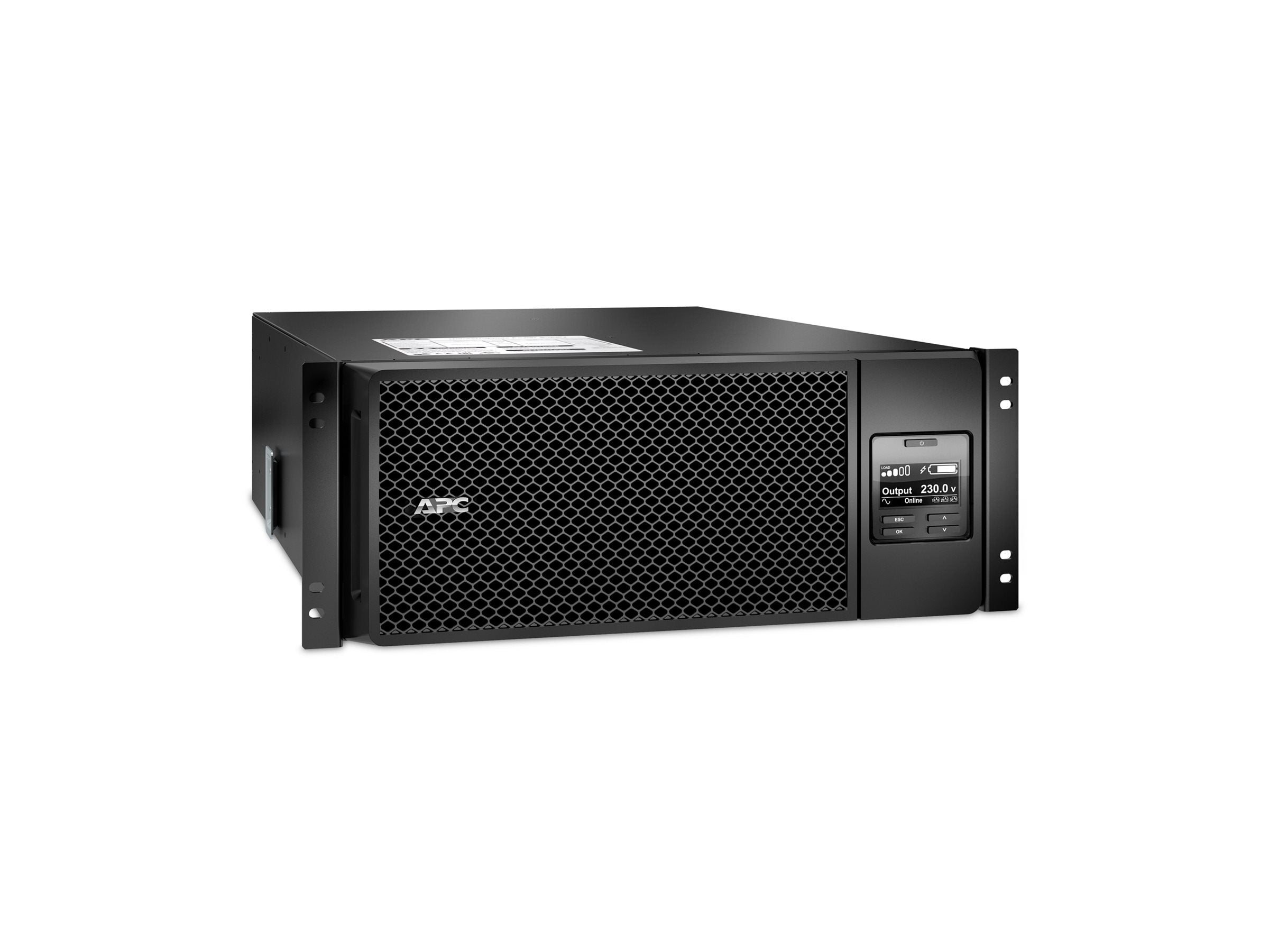 APC Smart-UPS SRT 6000VA RM UPS rack-mountable AC 230V 6000Watt 6000VA Ethernet 10/100 USB output connectors 13 4U Black