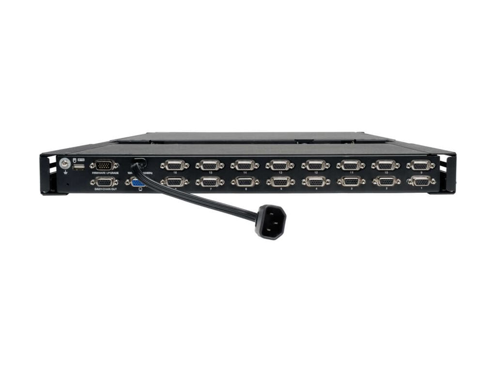 EATON TRIPPLITE 16-Port Rack Console VGA KVM Switch w/ 19 LCD 1U TAA KVM switch 16 x KVM ports 1 local user rack-mountable