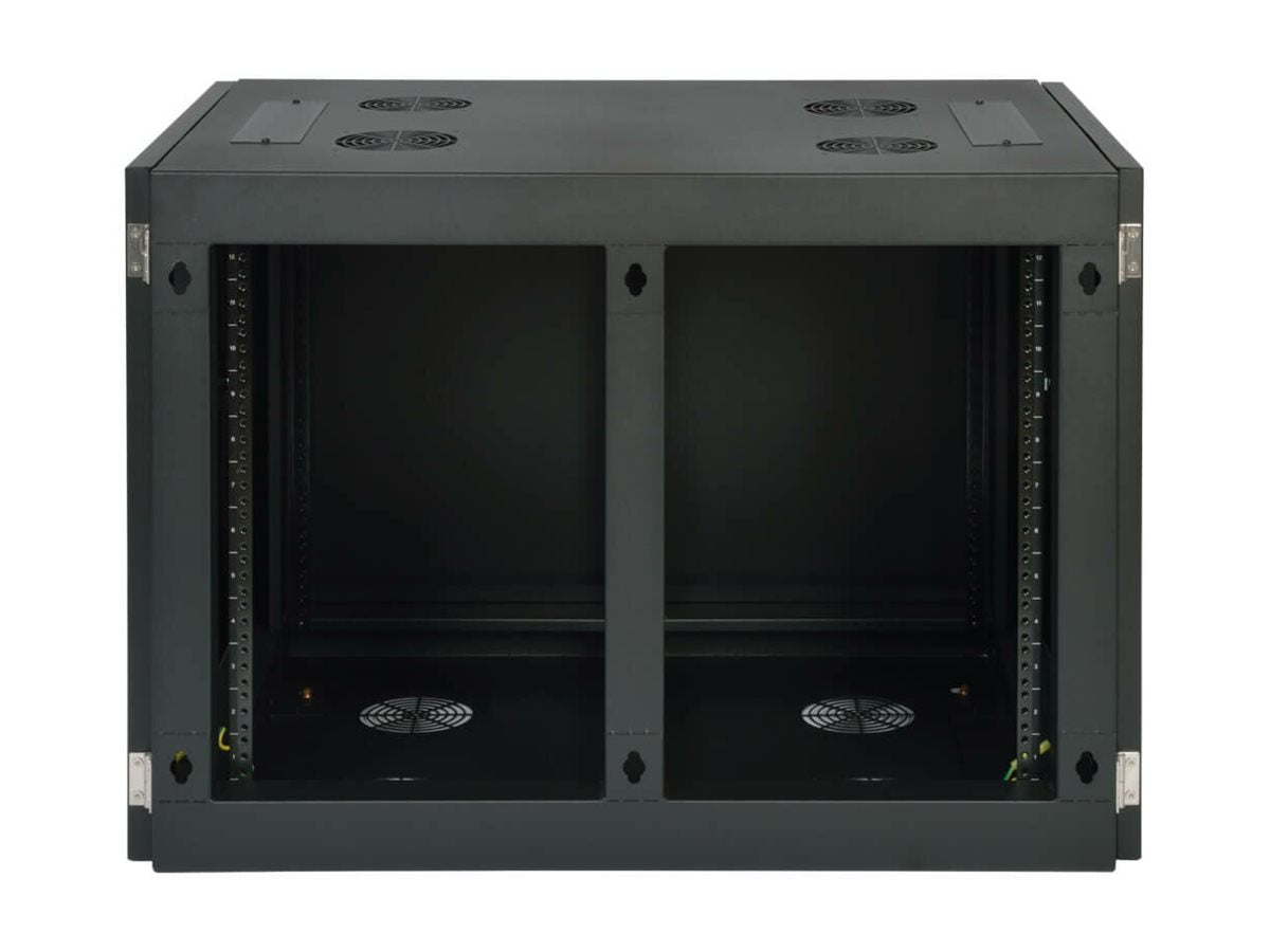 EATON TRIPPLITE 12U Wall Mount Rack Enclosure Server Cabinet Side Mount Wallmount Rack cabinet wall mountable Black 12U 19