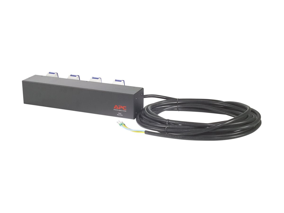 APC Basic Rack PDU Rack AC 230V input hardwire output connectors 4 IEC 60309 2U 19 8.5m cord Black