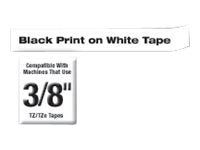 Tape/9mm black on white f P-Touch TZE