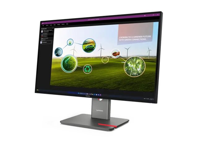 LENOVO ThinkVision P27Q-40 LED Écran 27p 2560x1440 QHD 120Hz IPS 350cd/m2 1500:1 DisplayHDR 10 4ms HDMI DisplayPort DaisyChain