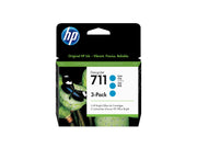 HP 711 original Ink cartridge CZ134A cyan standard capacity 3-pack