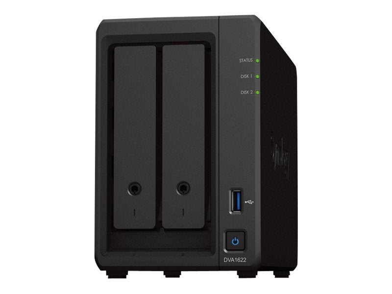 SYNOLOGY DVA1622 2-Bay Deep Learning NVR Celeron J4125 4-cores 2.0GHz 6Go DDR4 2xUSB 3.2 Gen1 HDMI 3.5p SATA HDD