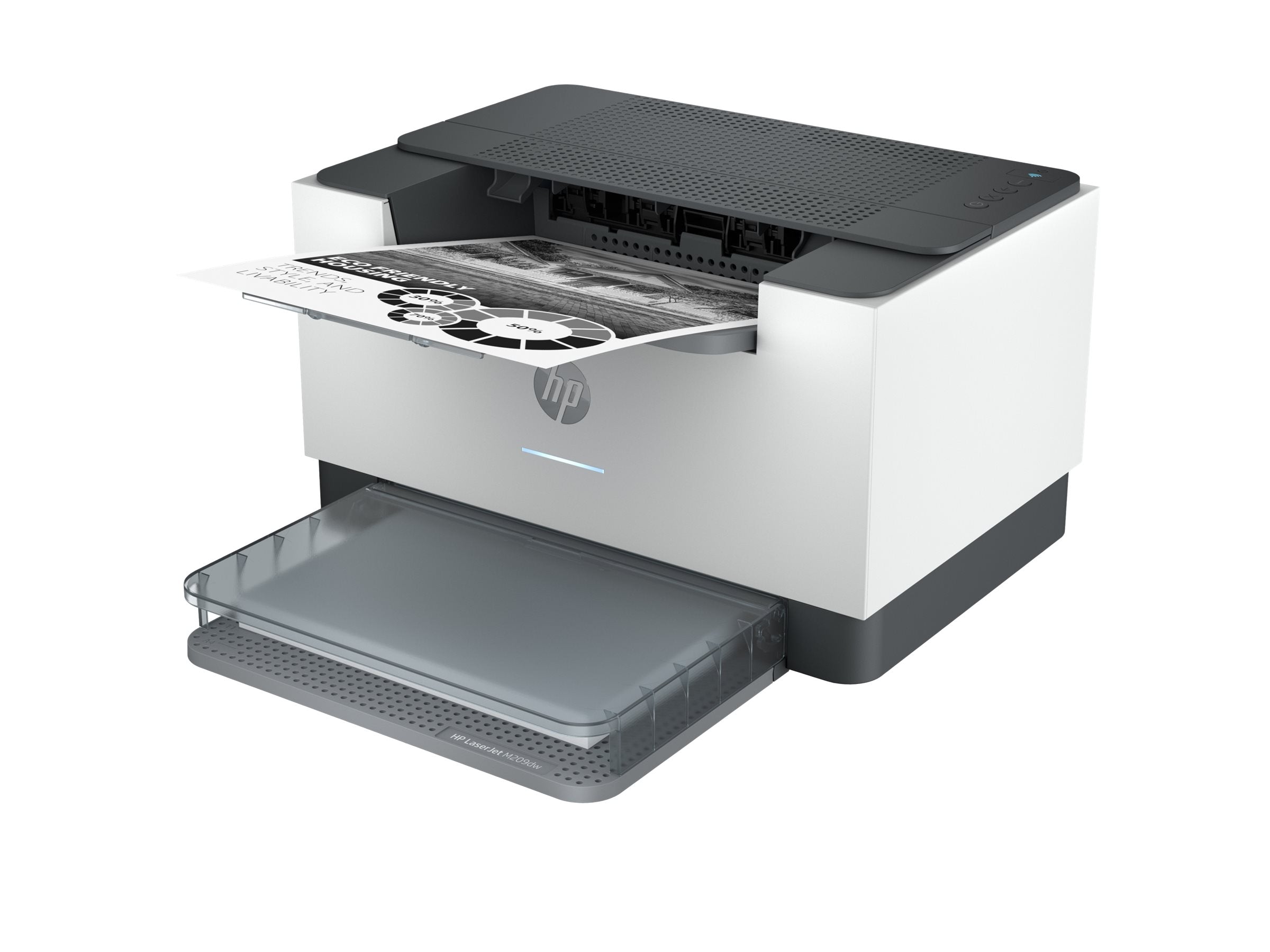 HP LaserJet M209dw Printer Mono B/W Duplex laser A4 600x600dpi 29ppm capacity: 150 sheets USB 2.0 LAN Wi-Fi Bluetooth LE
