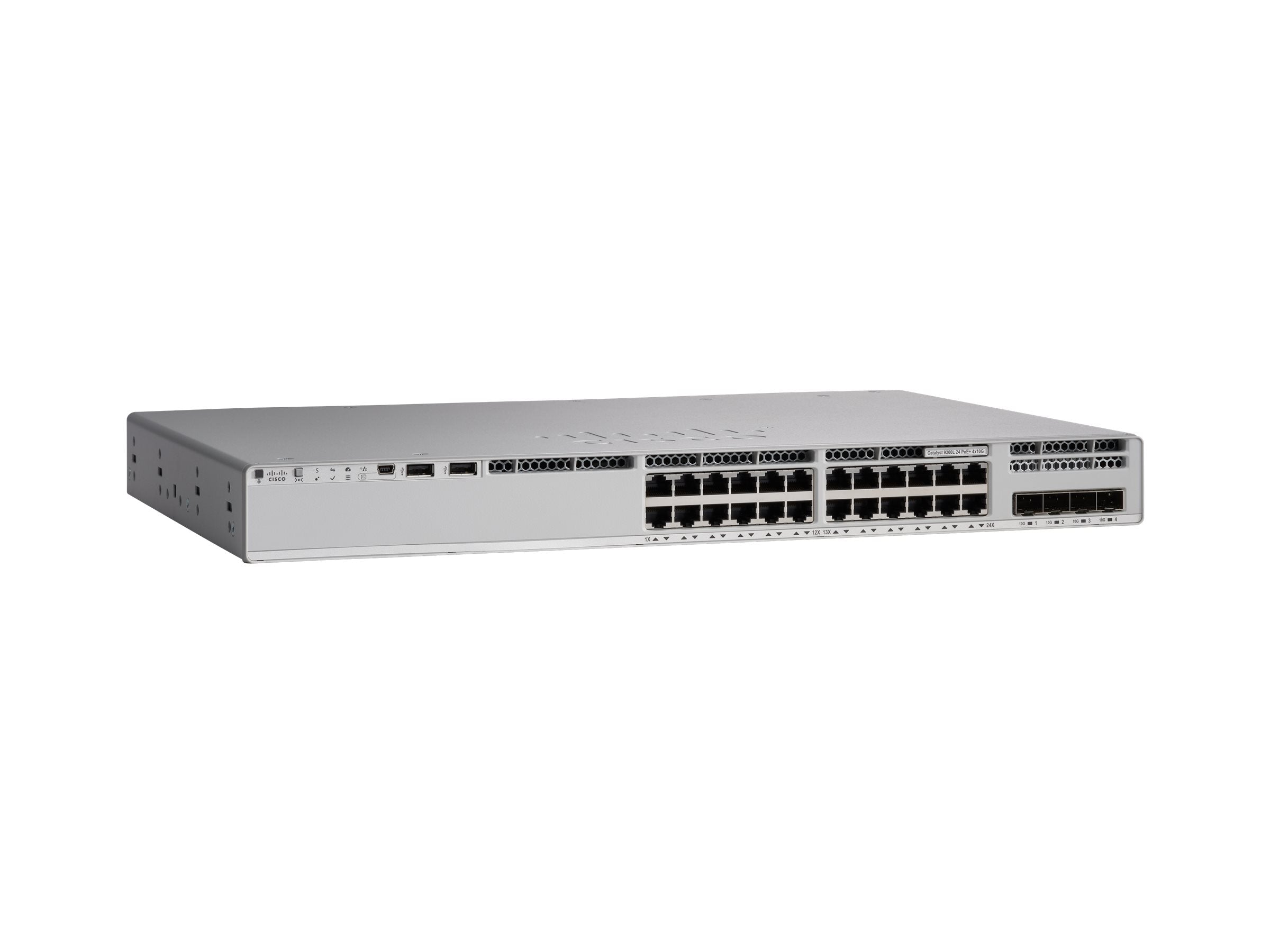 CISCO Catalyst 9200L 24-port PoE+ 4x10G uplink Switch Network Essentials