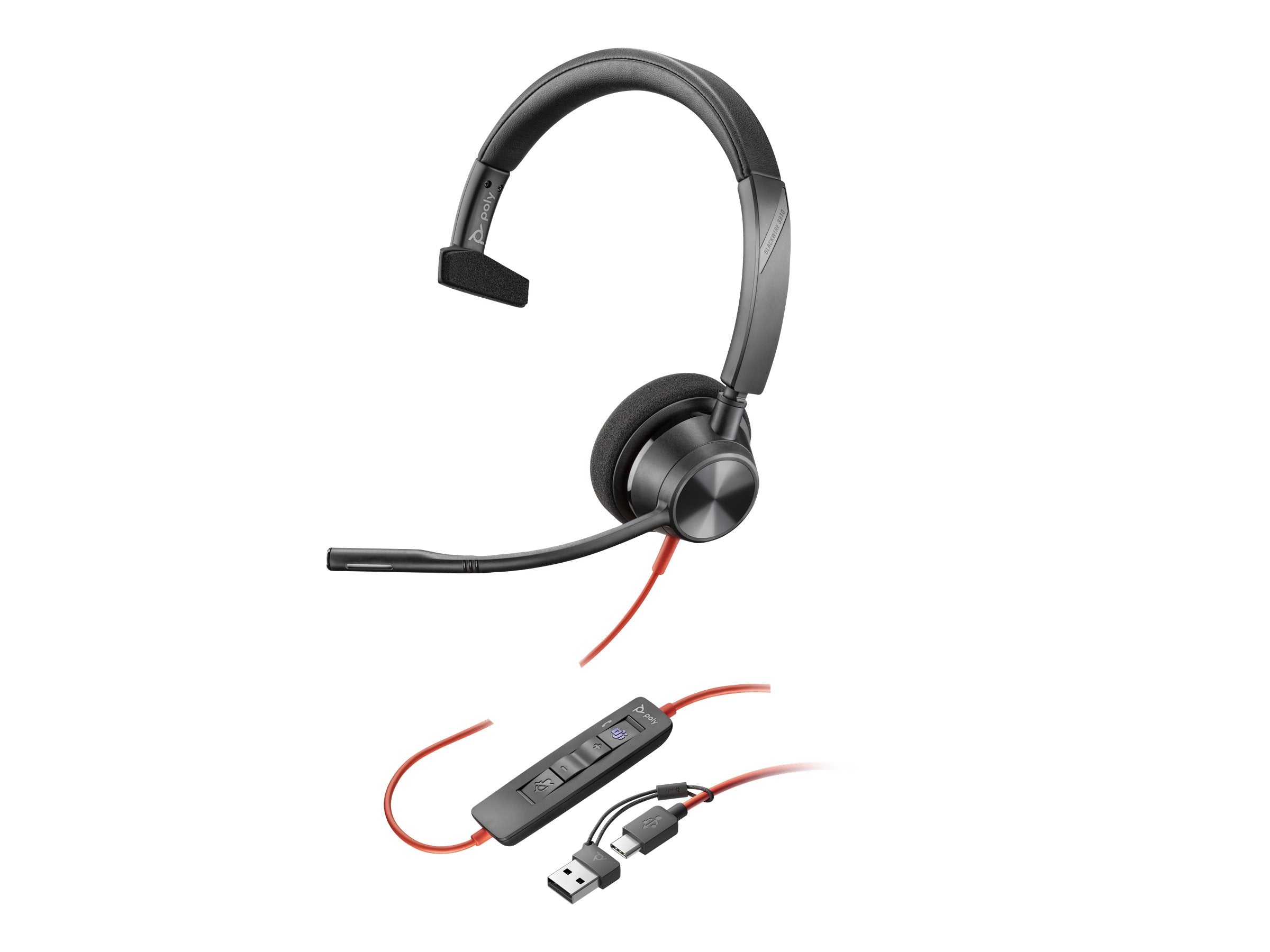 Poly BW 3310 Mono -M USB-C HS+USB-C/A