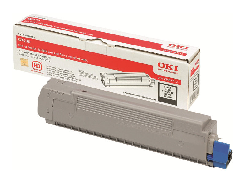 OKI C8600, C8800 cartouche de toner noir capacité standard 6.000 pages pack de 1
