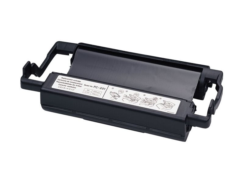 BROTHER PC-201 cassette ruban noir 420 pages pack de 1