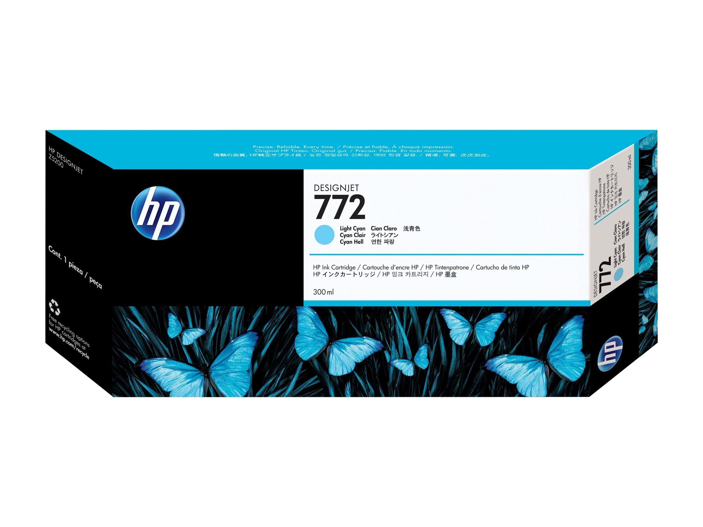 HP 772 original Ink cartridge CN632A light cyan standard capacity 300ml 1-pack