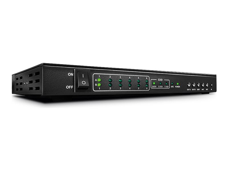 LINDY Switch Matrix HDMI 2.0 6x2 avec fonction PiP 10.2G