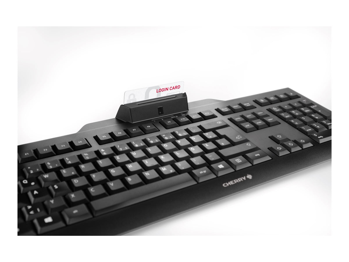 CHERRY Clavier (+cart puces) KC-1000 SC USB noir AZERTY (BE)