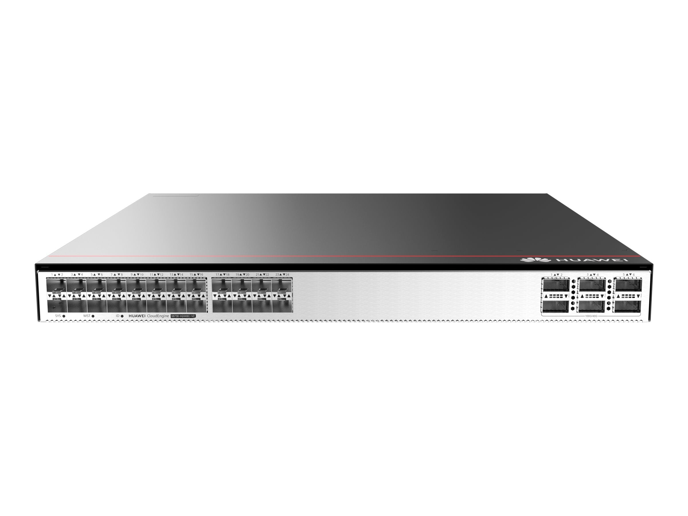 HUAWEI S6730-H24X6C-V2 24x10GE SFP+ Ports 6x40GE QSFP28 Ports Optional License For Upgrade To 6x100GE QSFP28 Without Power Module