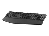 TNB Ergonomic Keyboard With Keypad Ergonomic Wave Form To Optimize Movement Relieves The Wrists