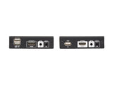 EATON TRIPPLITE HDMI HDBaseT KVM Console Extender over Cat6 2 USB Ports IR 4K 30Hz 130ft. 1080p 230ft.
