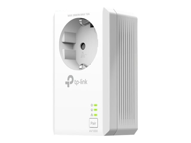 TP-LINK AV1000 2-Port Gigabit Passthrough Powerline Starter Kit