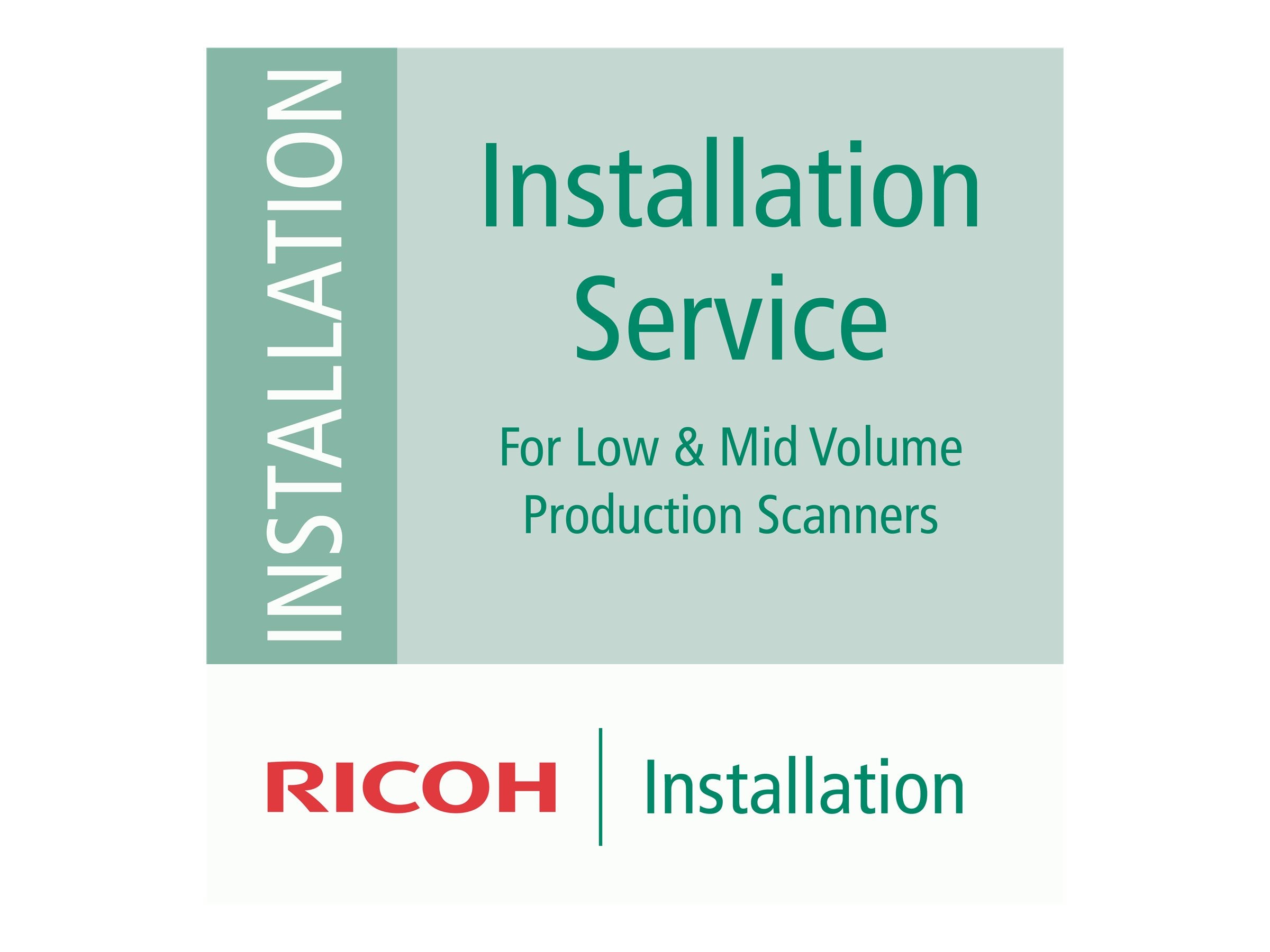 RICOH Installation Service LMP for Low and Medium Volume Production Scanners