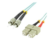 MCL ST/SC Multimode duplex 50/125 OM3 optical fiber - 1m