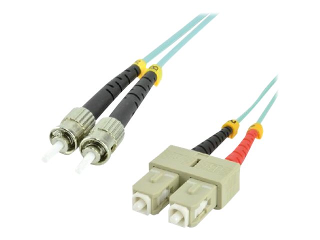MCL ST/SC Multimode duplex 50/125 OM3 optical fiber - 1m