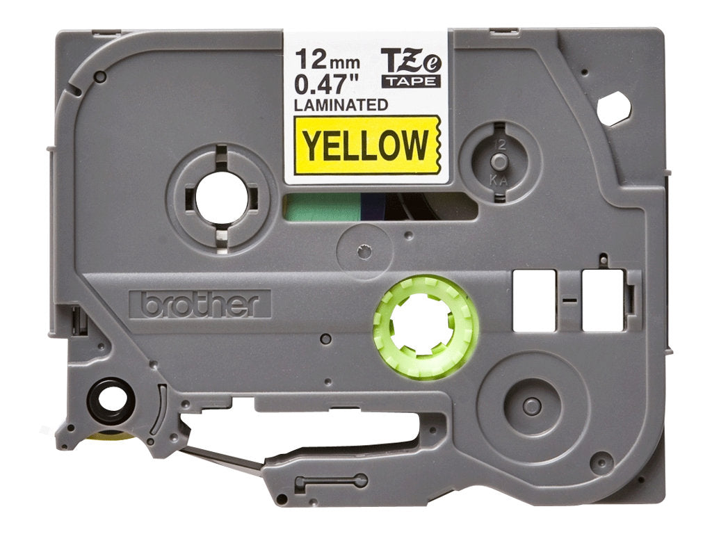 BROTHER P-TOUCH TZE-631 noir sur jaune  12mm